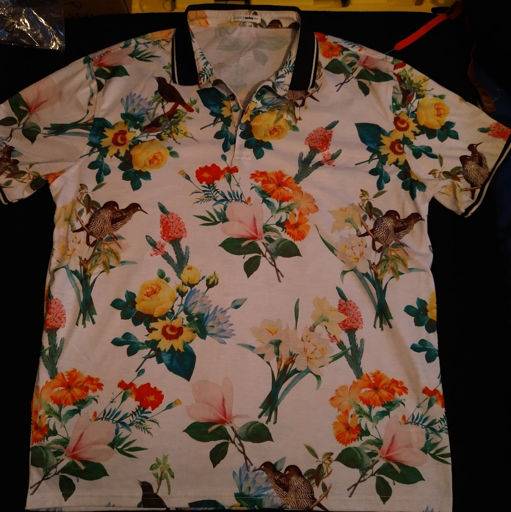 Men's Shein Floral Shirt Sz Xl